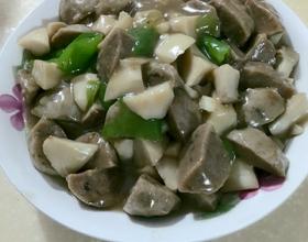 鸡腿菇烧贡丸[图]