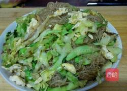 包菜粉丝炒鸡蛋的做法图解9