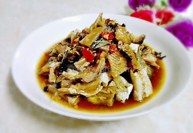 蒜蓉豉汁蒸鲮鱼干