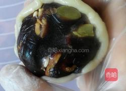 果仁豆沙月饼的做法图解6