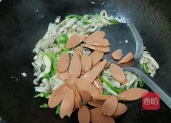 平菇炒火腿的做法图解6