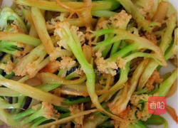 素炒花菜的做法图解5