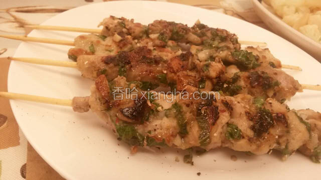 居家串煎鸡肉片