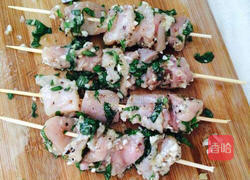 居家串煎鸡肉片的做法图解5