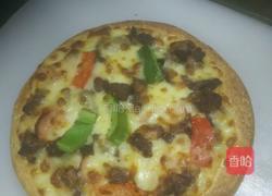 韩国烤肉披萨的做法图解6