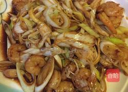 京葱虾仁的做法图解8