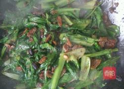 豆豉鲮鱼油麦菜的做法图解4