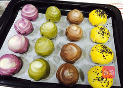 四色蛋黄酥的做法图解23