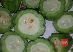 蒸酿苦瓜的做法图解2