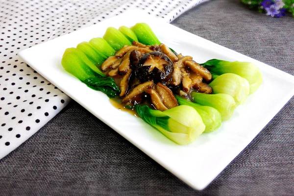 香菇扒油菜的做法大全