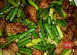 蒜苔炒肉的做法图解7