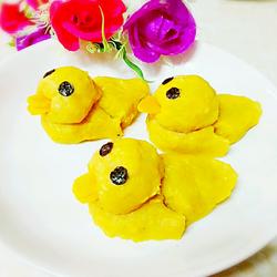小鸭子南瓜鱼泥的做法[图]