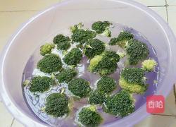 蒜蓉西蘭花炒肉的做法圖解2