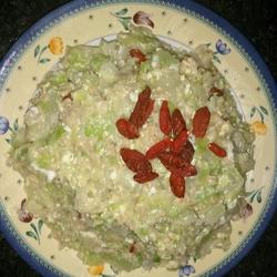 枸杞蛋菜燕麦煲的做法[图]