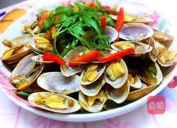 葱油爆花甲的做法图解9