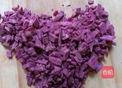 淮山紫薯糯米饭∽特意为庆国庆弄的！祝大家国庆节快乐！万事如蜜！哈哈哈😄😄的做法图解3