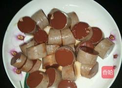 小白菜血肠汆白肉的做法图解3