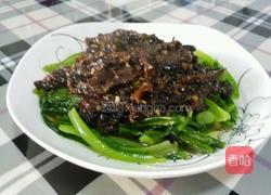 豆豉鲮鱼油麦菜的做法图解4