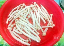 芥菜鲜菇汤的做法图解2