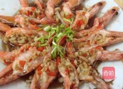 蒜泥开背虾的做法图解5