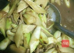 茭白炒肉丝的做法图解7