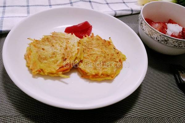 香煎胡萝卜土豆饼