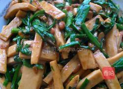 大蒜炒香干的做法图解5