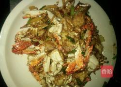 姜葱炒蟹的做法图解5