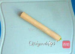 菠菜豆皮卷的做法图解6