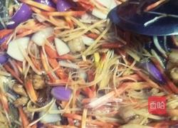 三丝炒粉的做法图解3