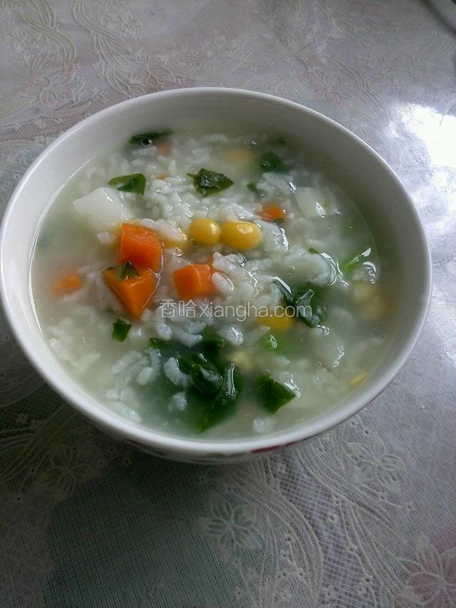 五彩蔬菜粥