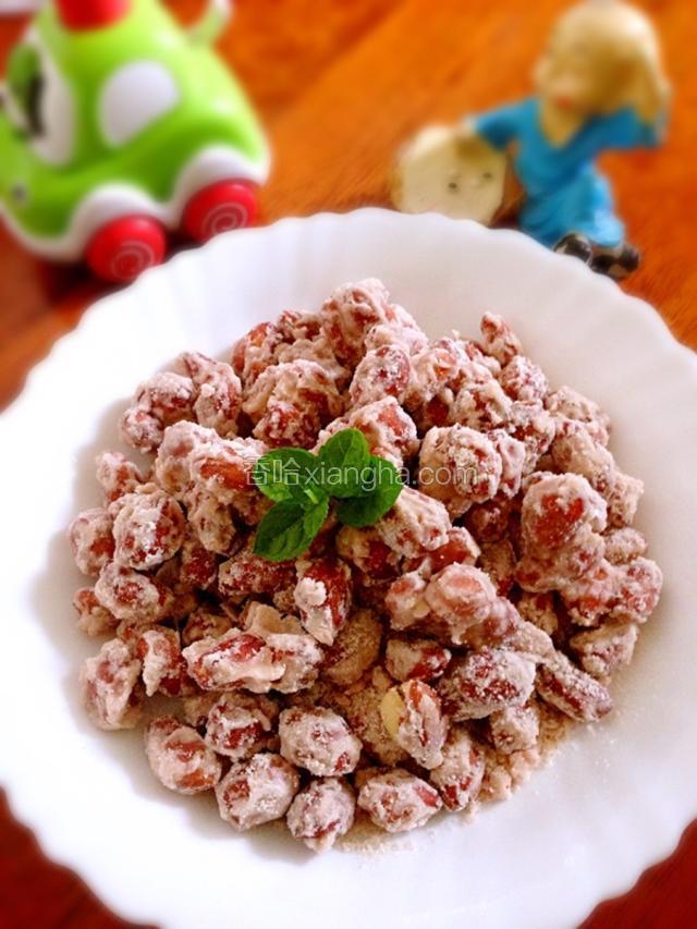 自制酥脆挂霜花生米