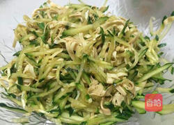 黄瓜拌干豆腐的做法图解7