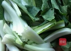 油菜烧豆腐的做法图解2