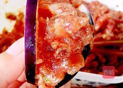 藕丁蒸茄盒的做法图解5