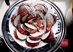 藕丁蒸茄盒的做法图解7