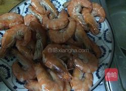 金针铺路油焖虾。的做法图解5