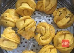 南瓜花卷的做法图解7