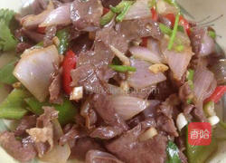 双椒爆炒猪心的做法图解9