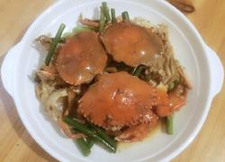 蒜苔炒蟹