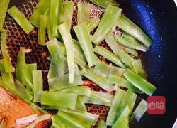 莴苣炒肉片的做法图解6