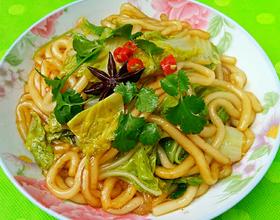 黄心菜炒土豆粉[图]