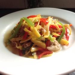 菠萝蜜丝炒肉的做法[图]