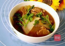 羊肉片氽萝卜的做法图解6