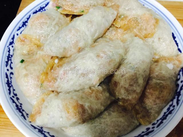 排好放碗中。