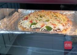 奥尔良鸡腿香菇披萨的做法图解11