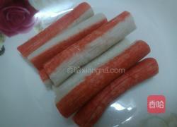 蟹柳紫菜卷的做法图解2