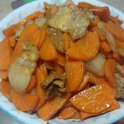 胡萝卜炒肉片的做法[图]