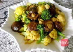 香菇炒花菜的做法图解6
