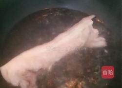 花菜炒五花肉的做法图解3